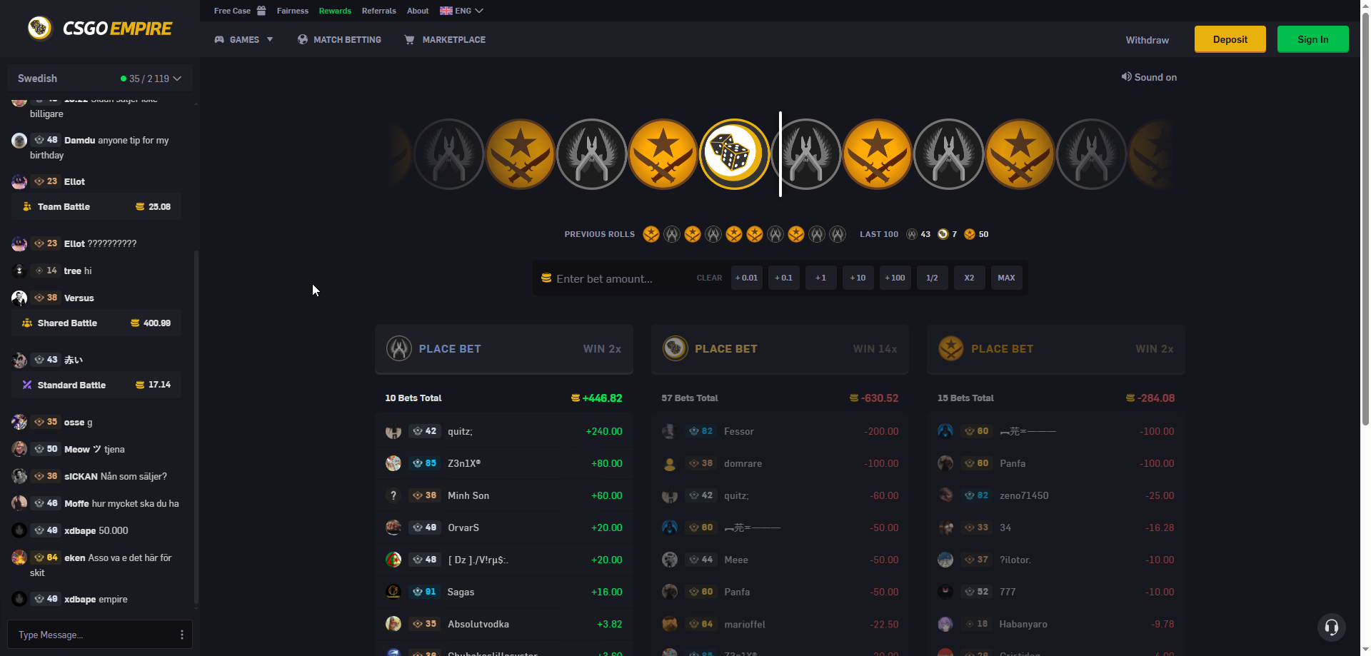CSGOEmpire cs2 skins site